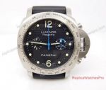 Replica Panerai Luminor Regatta Pam 308 Watch 44mm SS Black Rubber